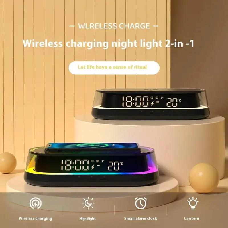 Wireless Charging Night Light with Hidden Camera