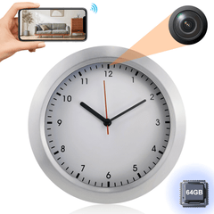 WiFi Hidden Camera Waterproof Clock