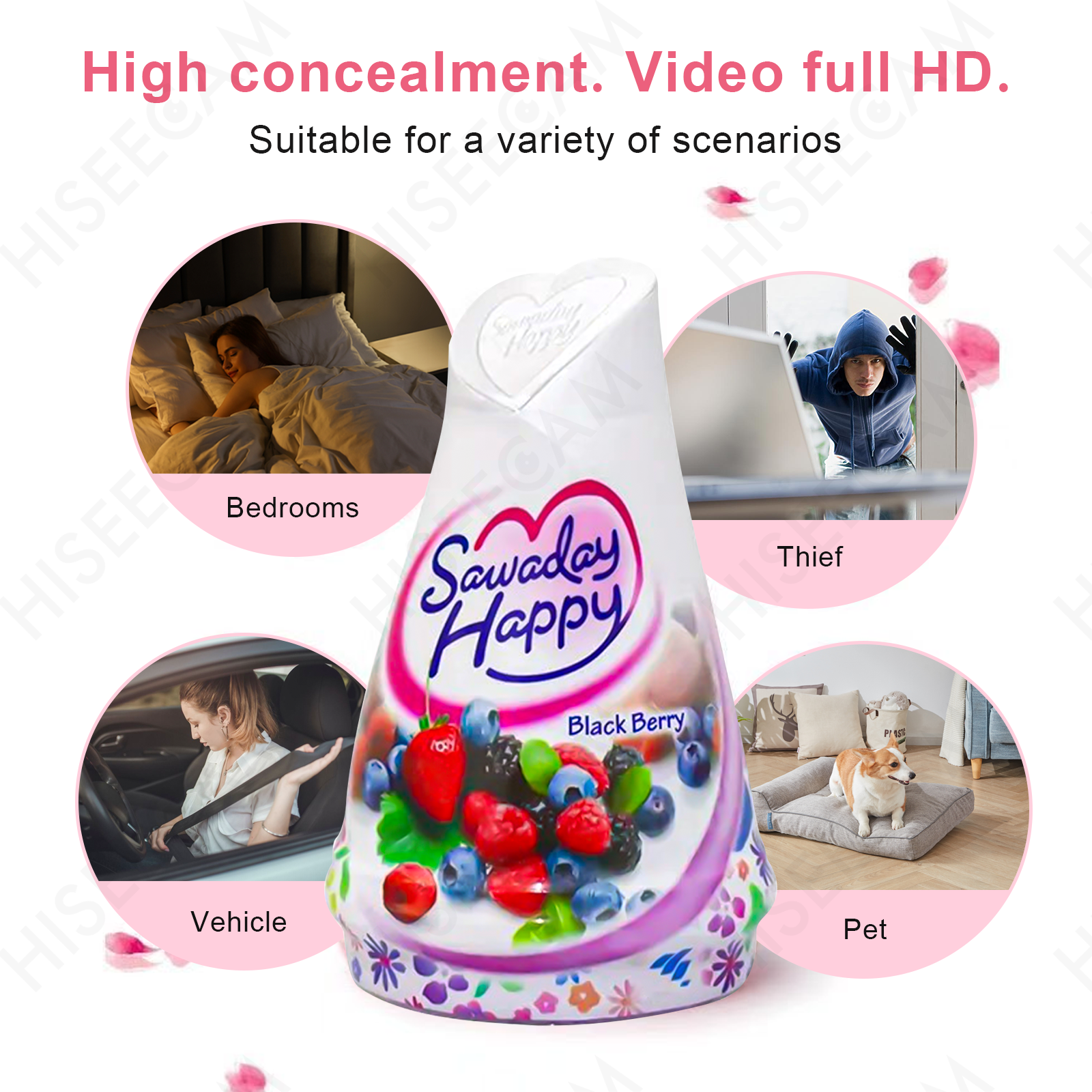 Solid Deodorizer Air Freshener WiFi Hidden Camera - HiSeeCam