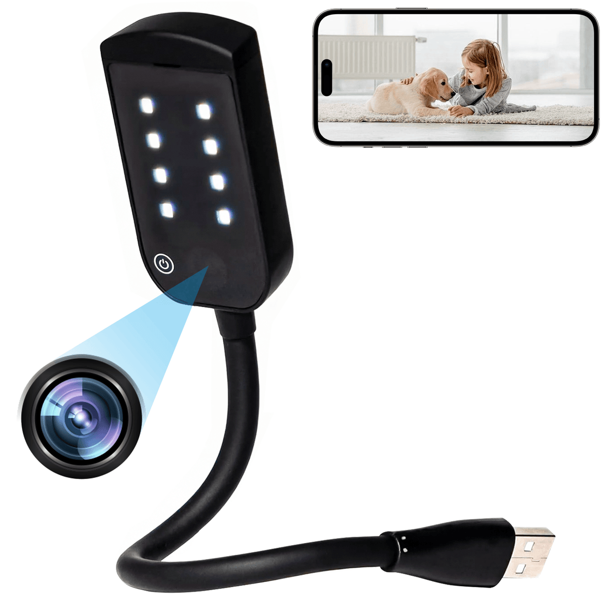 USB Night Light WiFi Hidden Camera