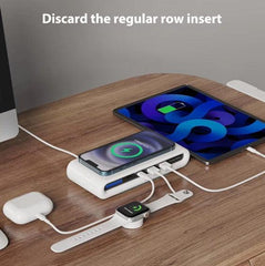 3-in-1 Wireless Charging USB Hub with Hidden Camera