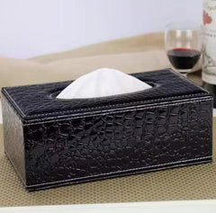 Stylish Leather Tissue Box WiFi Hidden Camera