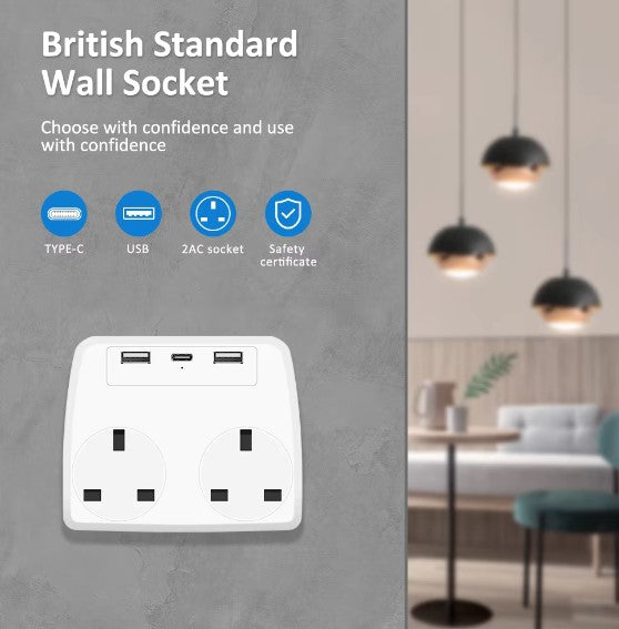 WiFi Hidden Camera UK Wireless Socket with USB Ports