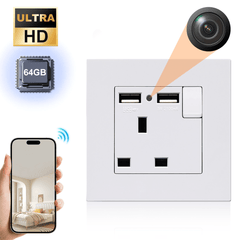 WiFi Hidden Camera 13A USB Fast Charging Socket