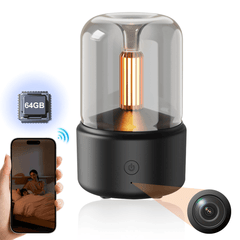 WiFi Hidden Camera Candlelight Aroma Diffuser