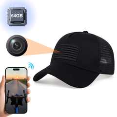 WiFi Hidden Camera Flag Baseball Cap