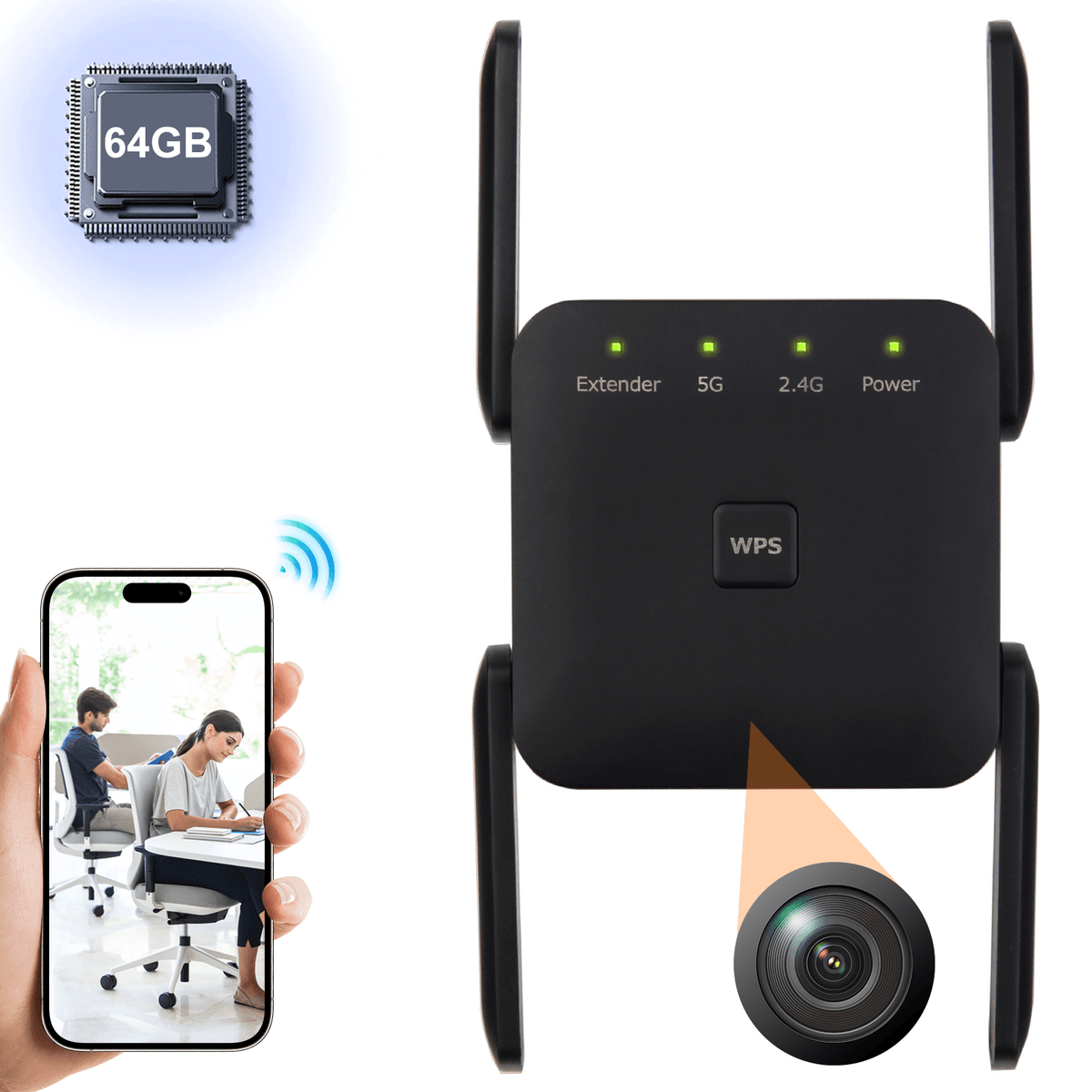 WiFi Hidden Camera Network Extender