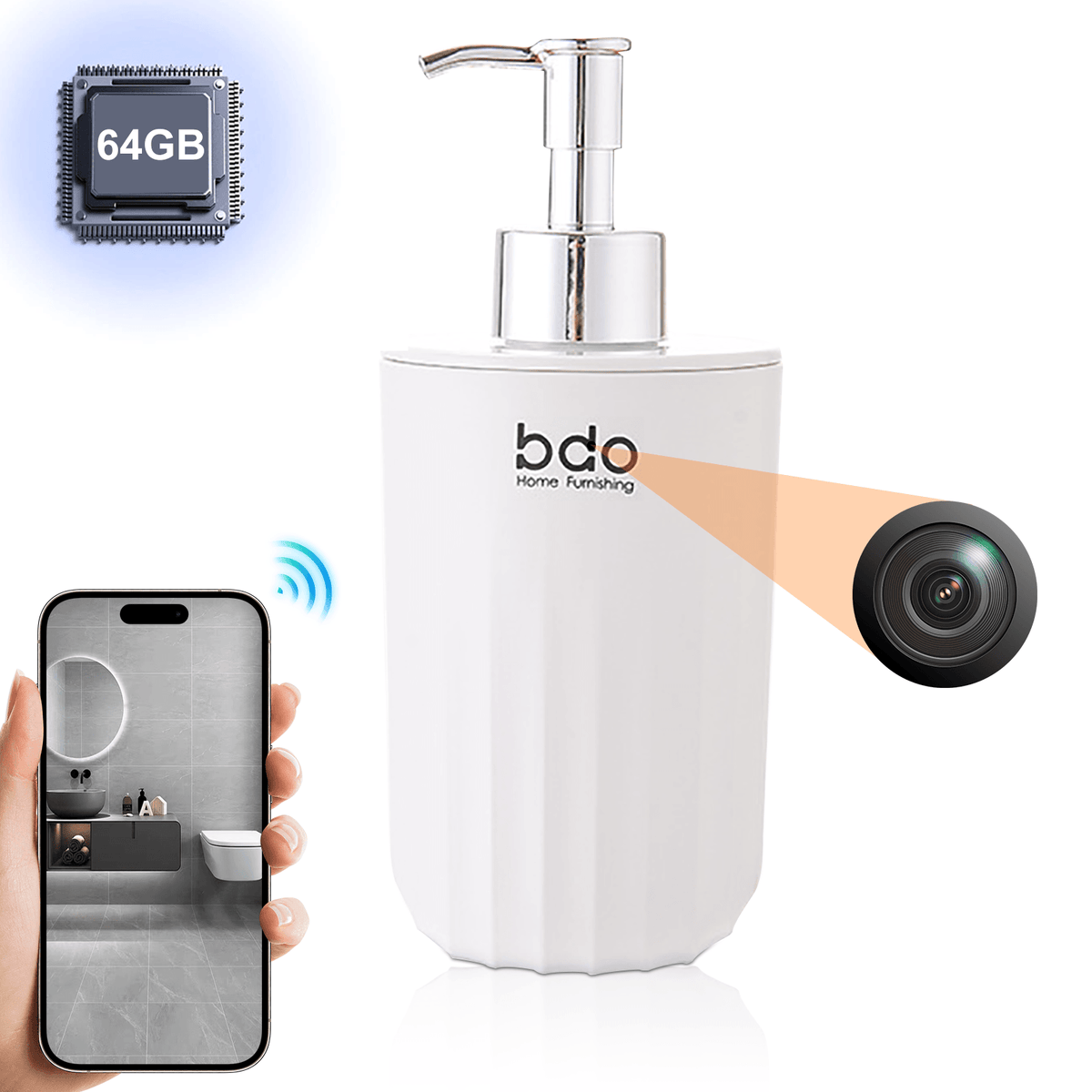 WiFi Hidden Camera Travel Bottle