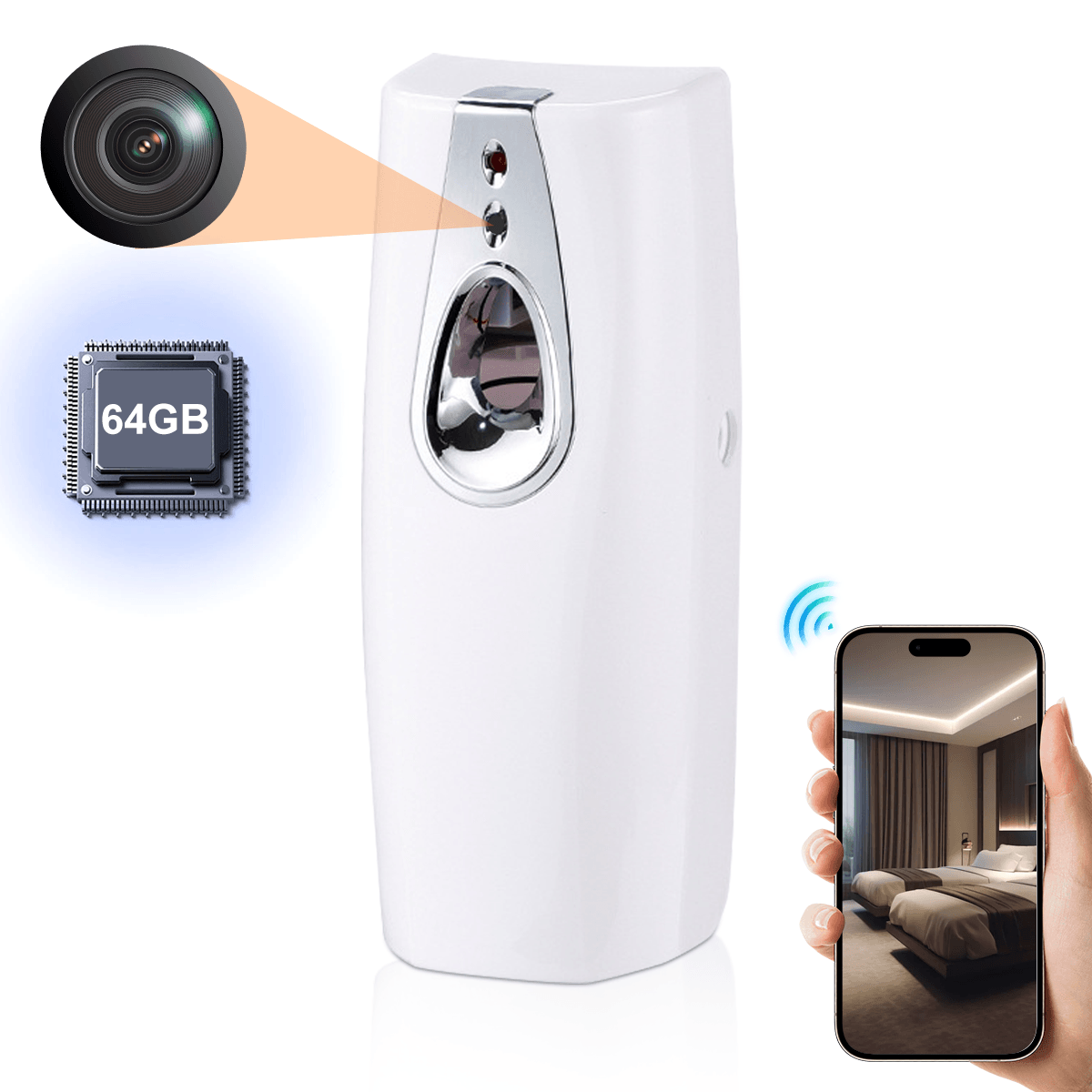 WiFi Hidden Camera Automatic Scent Diffuser