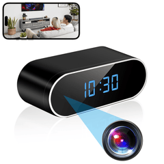 Oval Shape Clock WiFi Hidden Camera