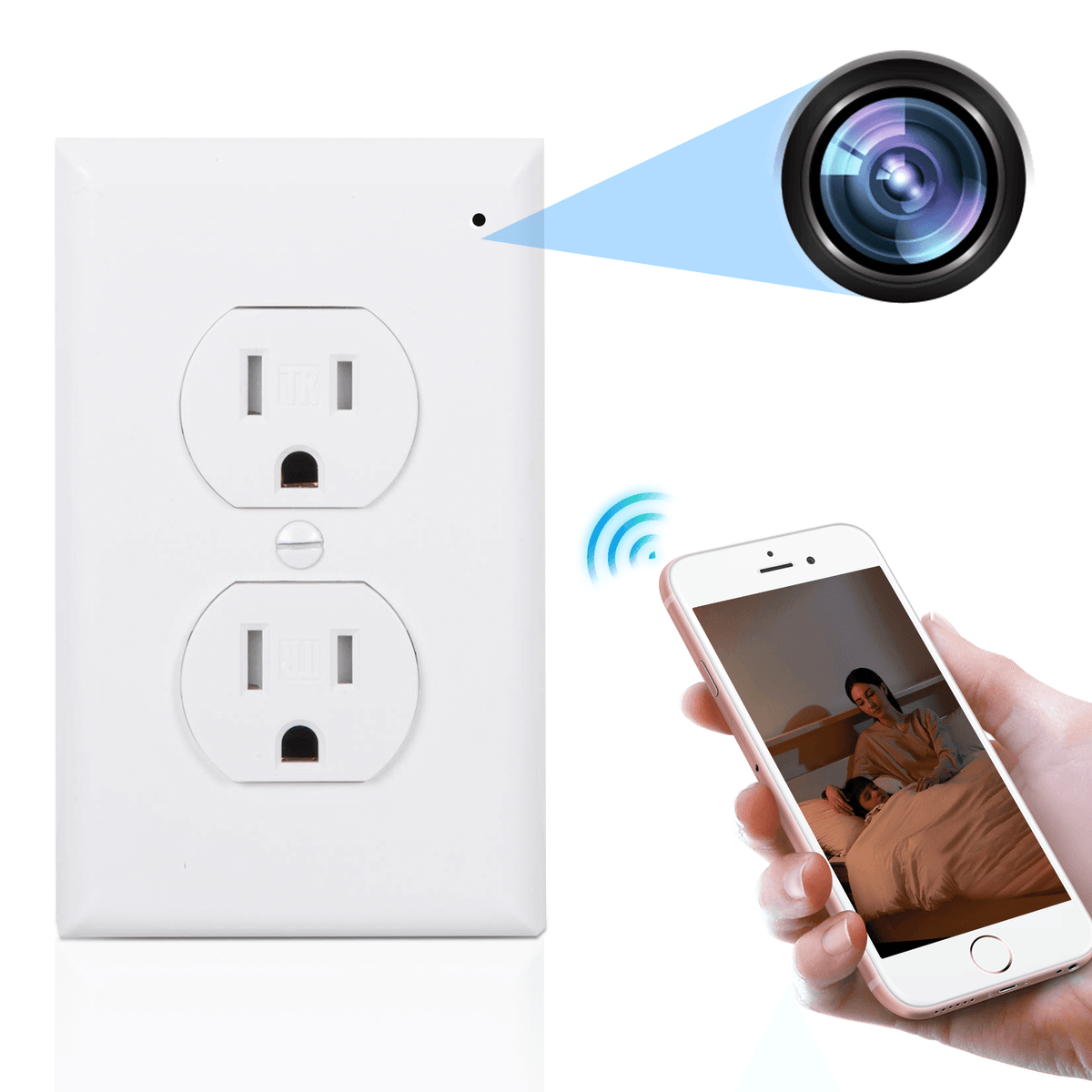 American Style Socket WiFi Hidden Camera