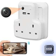 WiFi Wall Socket with Hidden Camera