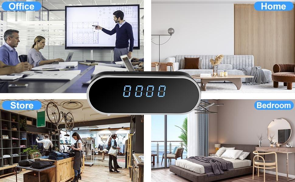 Oval Shape Clock WiFi Hidden Camera