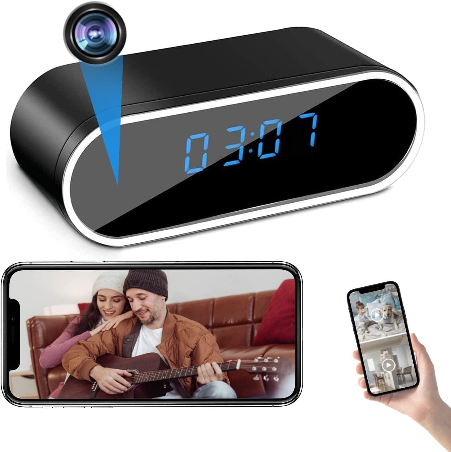 Oval Shape Clock WiFi Hidden Camera