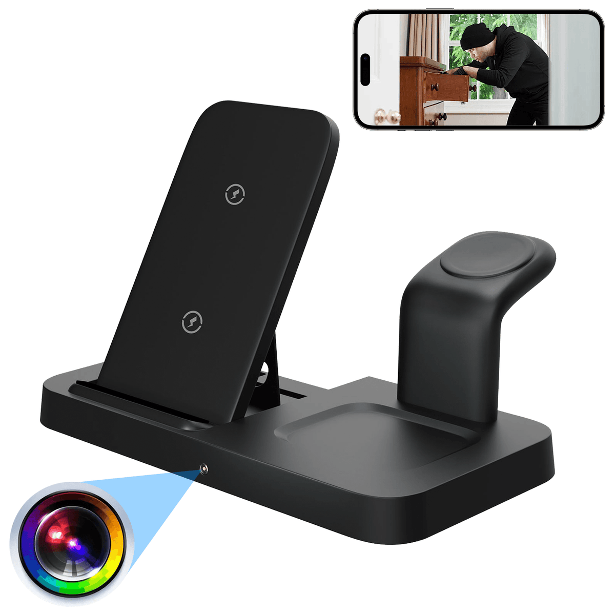 WiFi Wireless Charger Hidden Camera