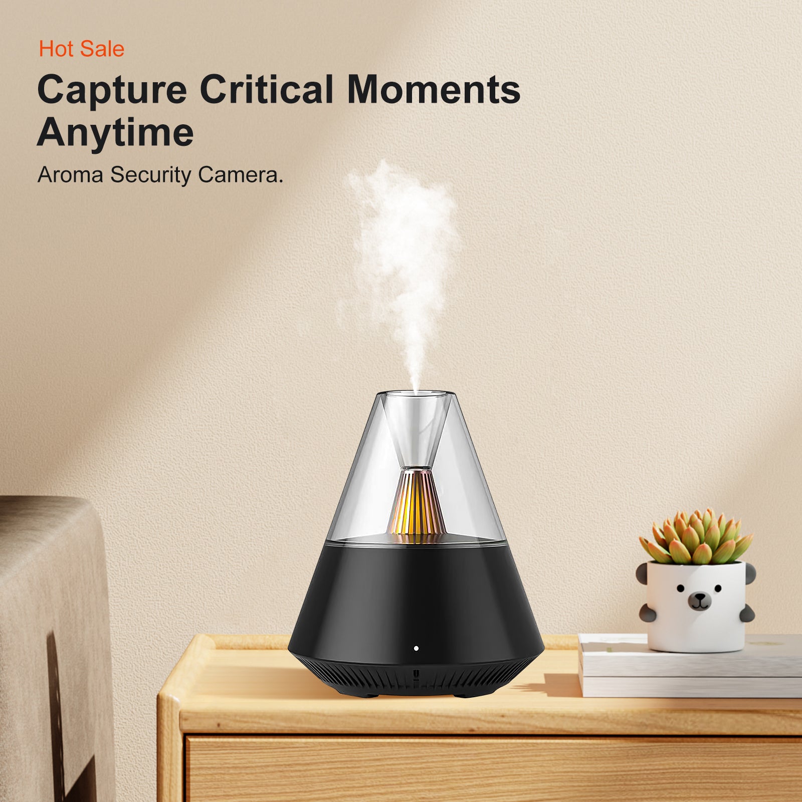 Candlelight Aromatherapy Diffuser WiFi Hidden Camera