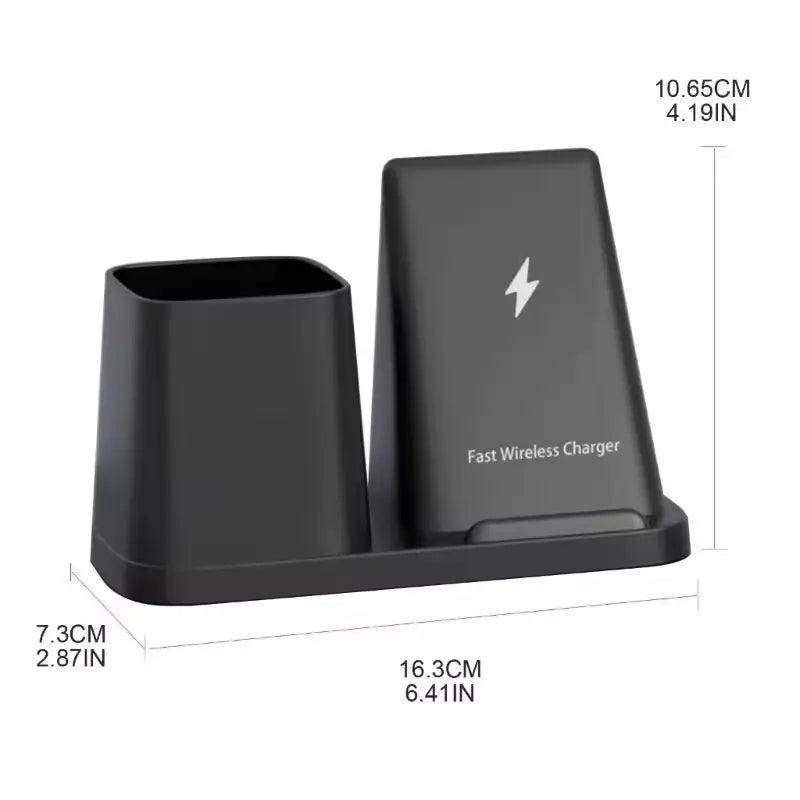 WiFi Hidden Camera 15W Wireless Charger & Pen Holder