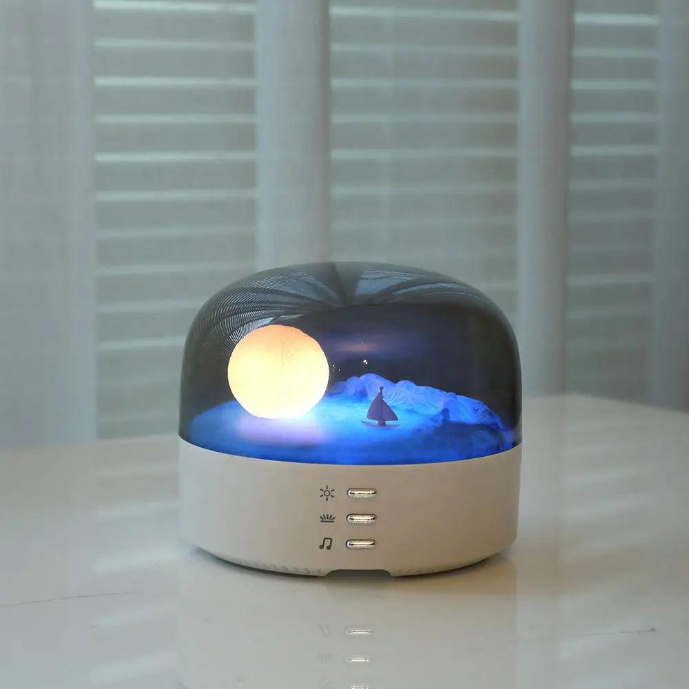 Crescent Bluetooth Speaker Night Light WiFi Hidden Camera