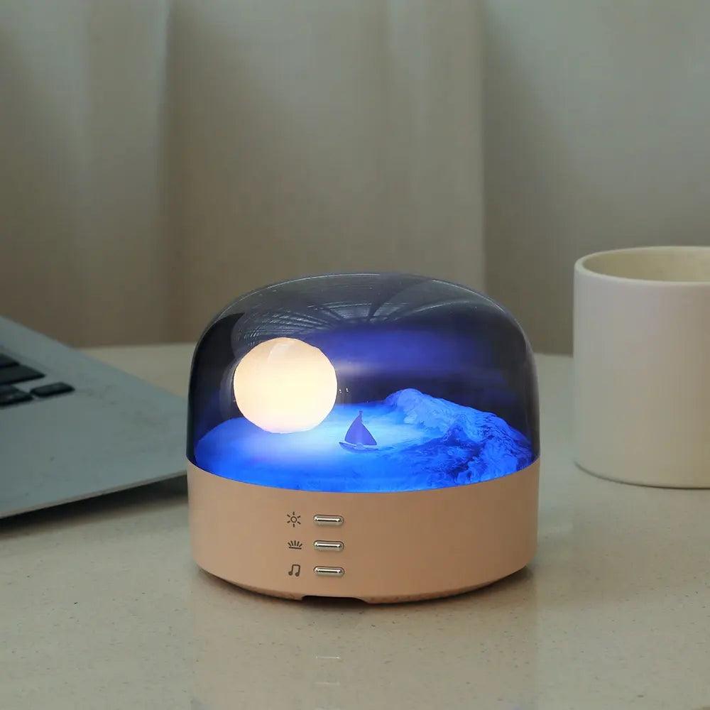 Crescent Bluetooth Speaker Night Light WiFi Hidden Camera