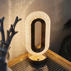 Crystal LED Table Lamp with Hidden Camera