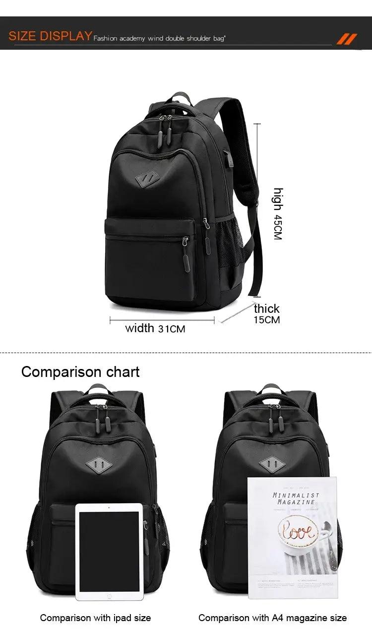 Waterproof Large Capacity Backpack WiFi Hidden Camera