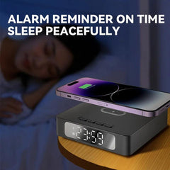 WiFi Wireless Charging Alarm Clock with Hidden Camera