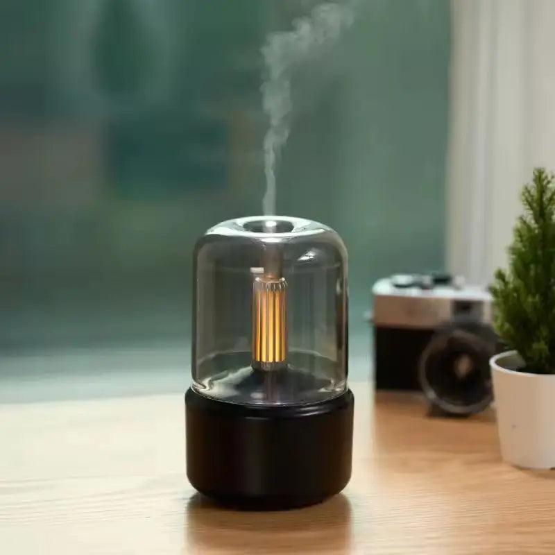 WiFi Hidden Camera Candlelight Aroma Diffuser