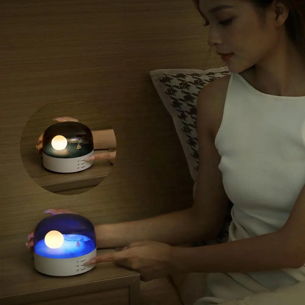 Crescent Bluetooth Speaker Night Light WiFi Hidden Camera