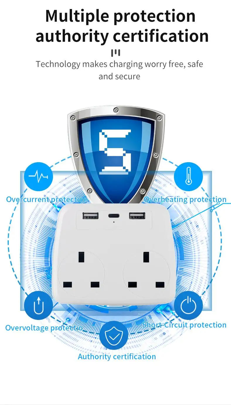 WiFi Hidden Camera UK Wireless Socket with USB Ports