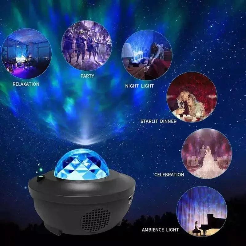 Starry Sky Bluetooth Projector WiFi Hidden Camera