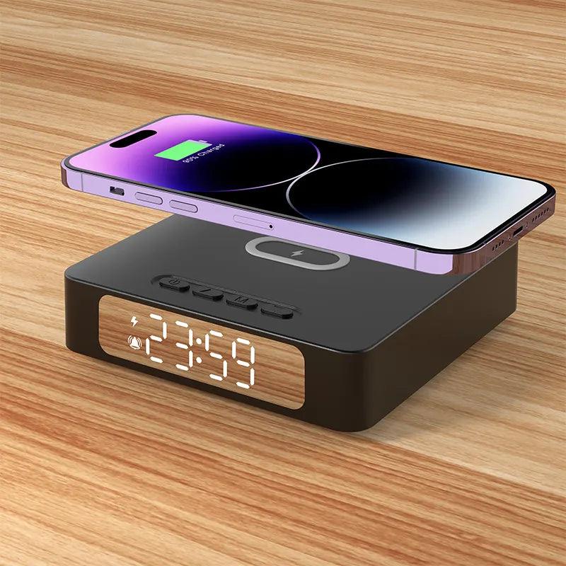 WiFi Wireless Charging Alarm Clock with Hidden Camera