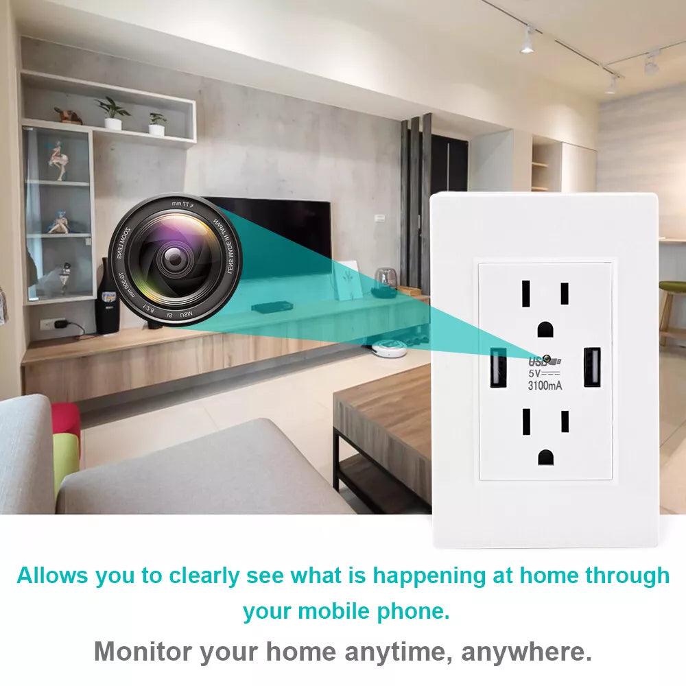 WiFi IP Wall Outlet Camera