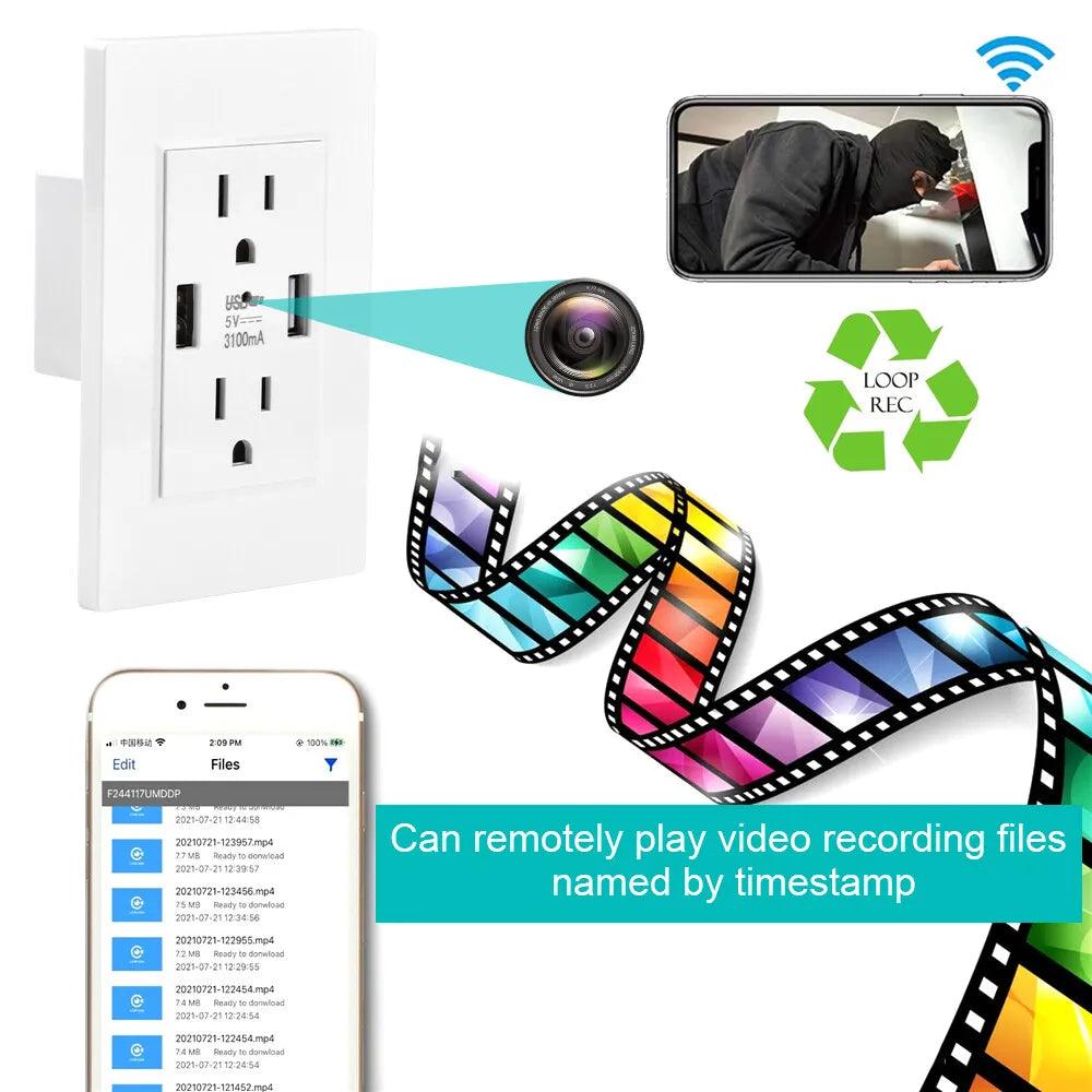 WiFi IP Wall Outlet Camera