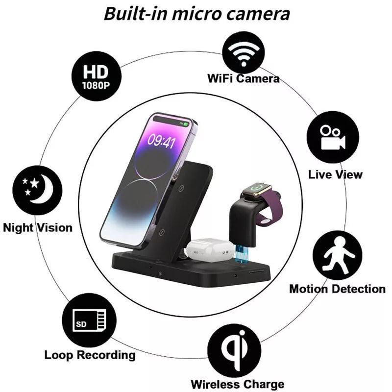 WiFi Wireless Charger Hidden Camera