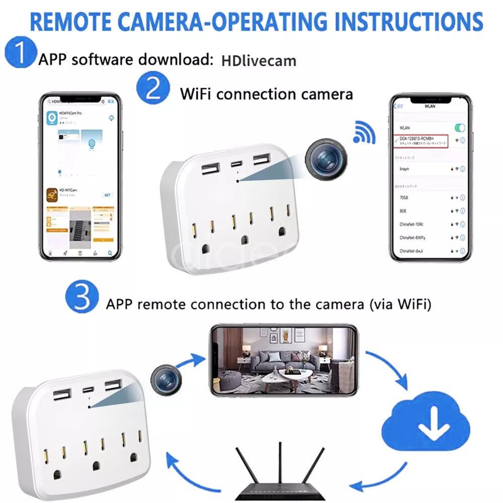 Multifunctional Socket WiFi Hidden Camera