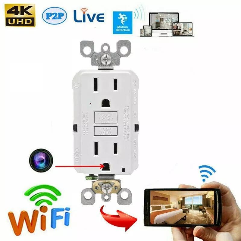 GFCI Outlet WiFi Hidden Camera