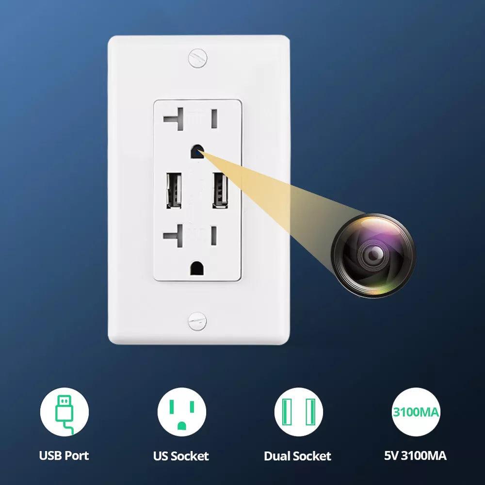 WiFi IP Wall Outlet Camera